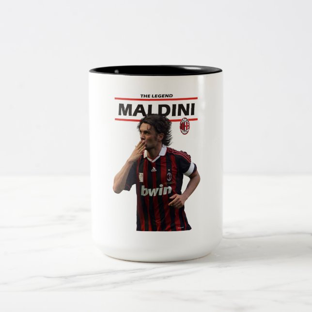 Caneca De Café Em Dois Tons Maldini ac milan (Centro)