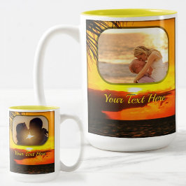 Caneca De Café Em Dois Tons Malecon Sunset Love 2441