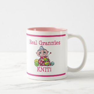 Caneca De Café Em Dois Tons MALHA real das avós!
