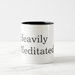 Caneca De Café Em Dois Tons Malhação de ioga pesada