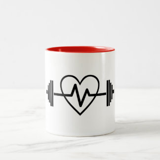 CANECA DE CAFÉ EM DOIS TONS MALHAÇÃO GYM É VIDA