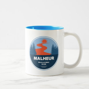 Caneca De Café Em Dois Tons Malheur Wild E Scenic River Oregon