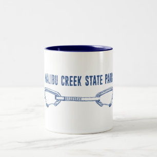Caneca De Café Em Dois Tons Malibu Creek State Park Escalada Quickdraw