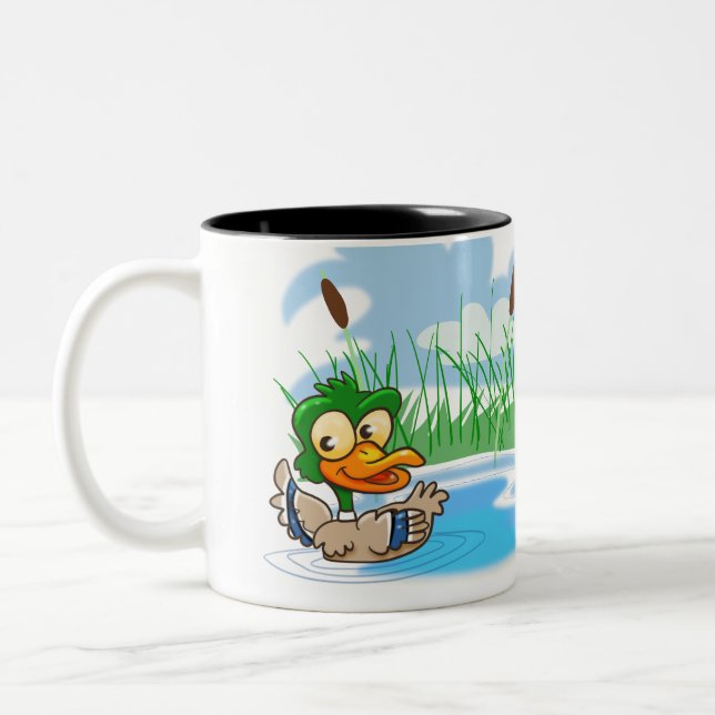 Caneca De Café Em Dois Tons Mallard Duck (Esquerda)