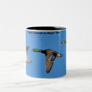 Caneca De Café Em Dois Tons Mallard Ducks