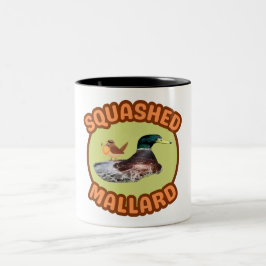 Caneca De Café Em Dois Tons Mallard Esmagado de Birding