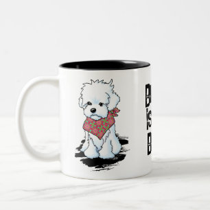 Caneca De Café Em Dois Tons Maltipoo 