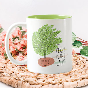 Caneca De Café Em Dois Tons Maluca de Planta