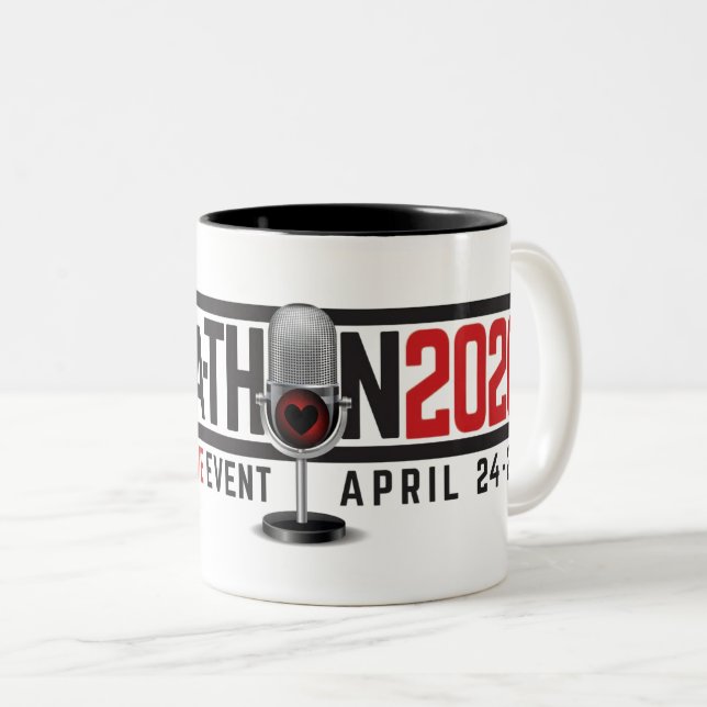 Caneca De Café Em Dois Tons MaM-a-Thon 2020 Ziggi Mug (Frente Esquerda)
