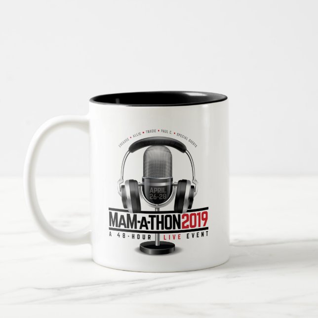 Caneca De Café Em Dois Tons MaM-a-Thon Mug (Esquerda)
