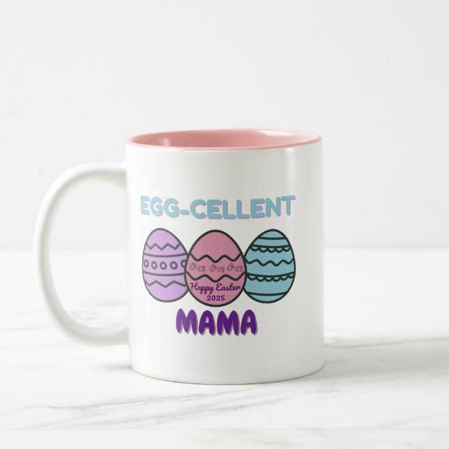 Caneca De Café Em Dois Tons MaMa (Esquerda)