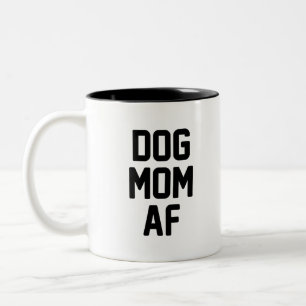 Caneca De Café Em Dois Tons Mamã AF do cão