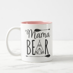 Caneca De Café Em Dois Tons Mama Bear