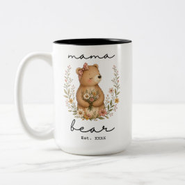 Caneca De Café Em Dois Tons Mama Bear for Mom Mother’s Day Birthday