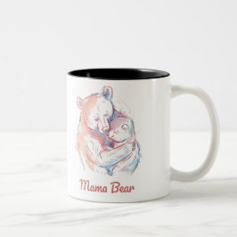 Caneca De Café Em Dois Tons Mama Bear Mothers Day
