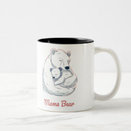 Caneca De Café Em Dois Tons Mama Bear Mothers Day