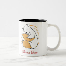 Caneca De Café Em Dois Tons Mama Bear Mothers Day