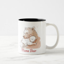 Caneca De Café Em Dois Tons Mama Bear Mothers Day