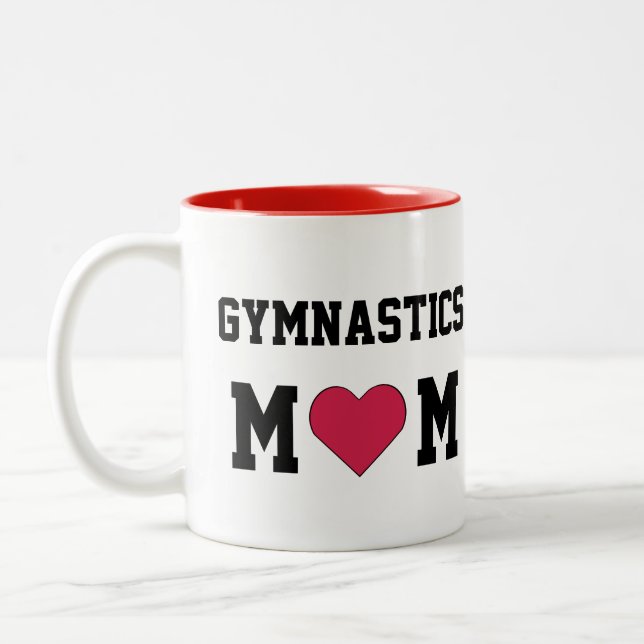 Caneca De Café Em Dois Tons Mamã da ginástica (Esquerda)
