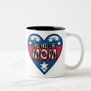 Caneca De Café Em Dois Tons Mamã da maravilha