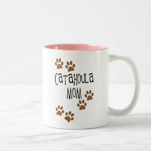 Caneca De Café Em Dois Tons Mamã de Catahoula (Direita)