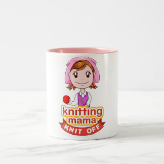 Caneca De Café Em Dois Tons Mama de confecção de malhas