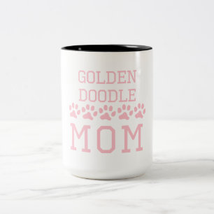 Caneca De Café Em Dois Tons Mamã de Goldendoodle