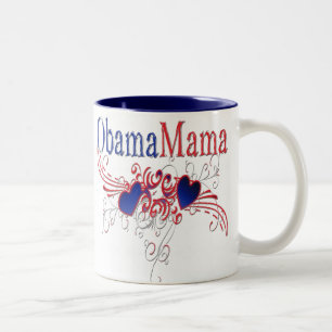 Caneca De Café Em Dois Tons Mama de Obama