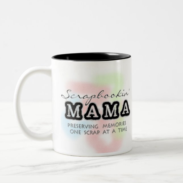 Caneca De Café Em Dois Tons Mama de Scrapbooking (Esquerda)