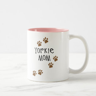 Caneca De Café Em Dois Tons Mamã de Yorkie