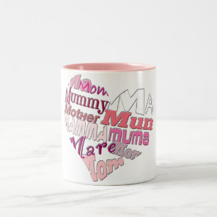 Caneca De Café Em Dois Tons Mamã do amor