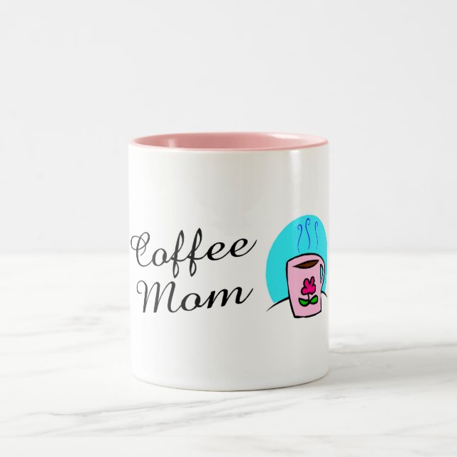 Caneca De Café Em Dois Tons Mamã do café (Centro)