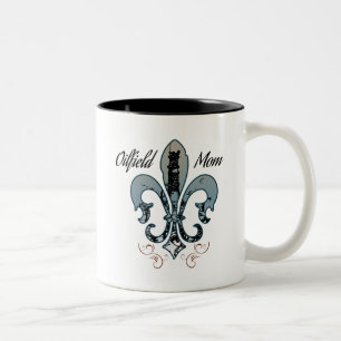 Caneca De Café Em Dois Tons mamã do campo petrolífero