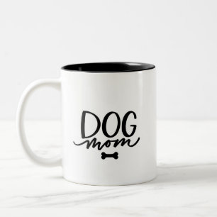 Caneca De Café Em Dois Tons Mamã do cão