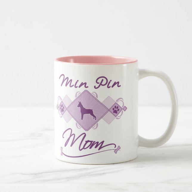 Caneca De Café Em Dois Tons Mamã mínima do Pin (Direita)