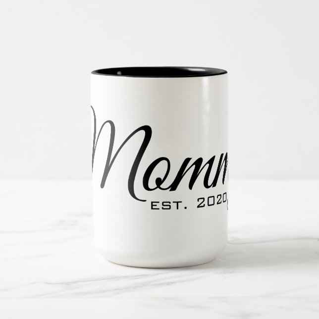 Caneca De Café Em Dois Tons Mamãe 2020 Mug (Centro)
