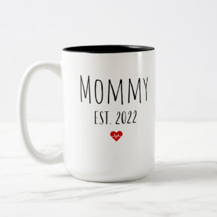 Caneca De Café Em Dois Tons Mamãe 2022 novo dia de as mães da mãe