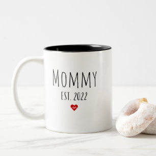 Caneca De Café Em Dois Tons Mamãe 2022 novo dia de as mães da mãe