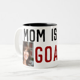 Caneca De Café Em Dois Tons Mamãe abraça a mãe moderna, melhor mãe.