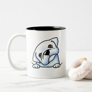 Caneca De Café Em Dois Tons Mamãe Bulldog