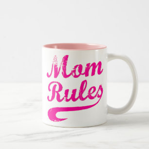 Caneca De Café Em Dois Tons Mamãe Diz Engraçado Dizendo Mug