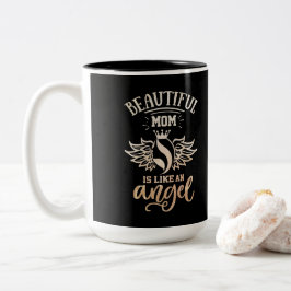 Caneca De Café Em Dois Tons Mamãe É Como Uma Caneca De Café De Dois Tons.