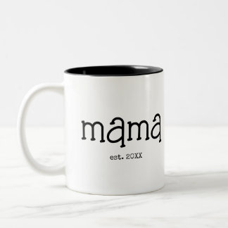 Caneca De Café Em Dois Tons Mamãe Estabeleceu Novo Presente de Mãe