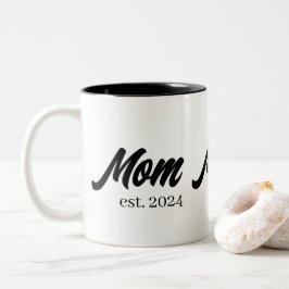 Caneca De Café Em Dois Tons Mamãe Estabeleceu Novo Presente Mãe