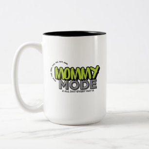 Caneca De Café Em Dois Tons Mamãe Mode Mug - Engraçada Mãezinha Café Presente