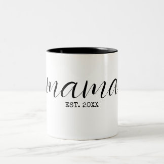 Caneca De Café Em Dois Tons Mamãe Personalizada