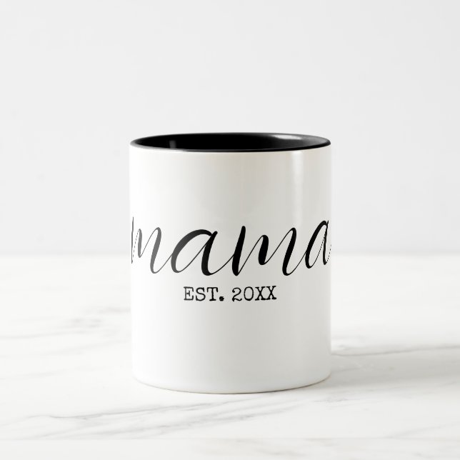 Caneca De Café Em Dois Tons Mamãe Personalizada (Centro)