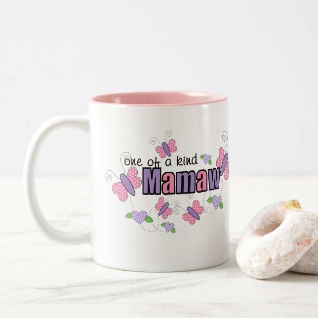 Caneca De Café Em Dois Tons Mamaw Única (Com Donut)