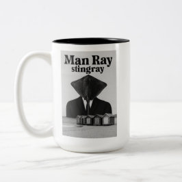 Caneca De Café Em Dois Tons "Man Ray Stingray"