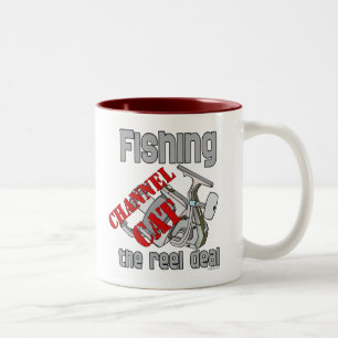 Caneca De Café Em Dois Tons Mancha De Pesca Cat The Reel Deal Fisheries